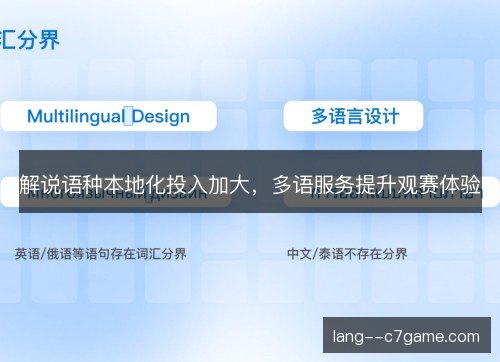 解说语种本地化投入加大，多语服务提升观赛体验